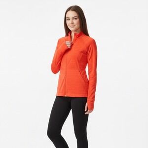 Athleta‎ Red-Orange Zip Up Athletic Jacket Full Zip Women's Size Medium